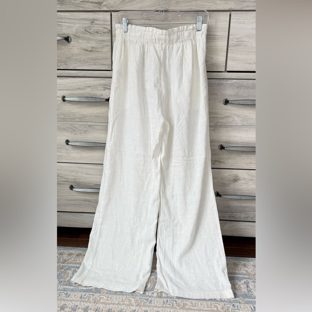 Thread & Supply Cream Linen Blend Pants – Size M – New Like Condition - Picture 2 of 8